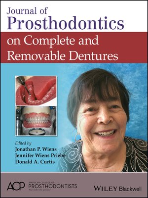 cover image of Journal of Prosthodontics on Complete and Removable Dentures